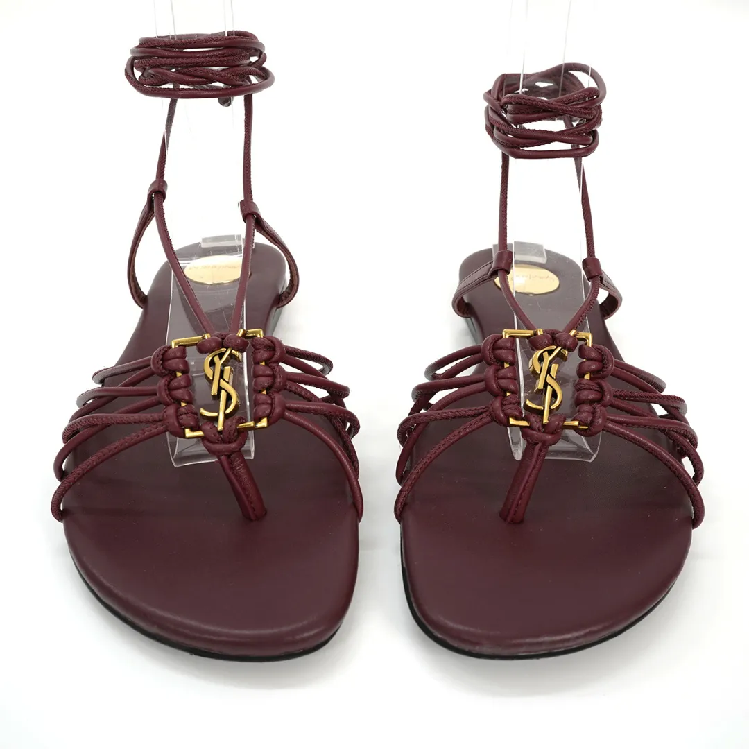 👟👟Ex-factory price 520👟👟 Yves Saint Laurent (YSL for short) - Design style: It adopts the classic clip-on style, with multiple leather straps of different colors intertwined, showing a unique weaving feel. The strap design at the ankle adds sexiness and casualness. It is the highlight of fashionable holiday style or daily casual matching.   - Iconic element: There is a golden YSL classic letter logo decoration in the middle of the shoe body, which is highly recognizable and highlights the brand identity, injecting a high-end fashion sense into the simple sandals.   - Material and color: Leather is the main material, with a delicate texture. The colors such as brown and gold are retro and versatile, suitable for a variety of styles, showing the charm of French elegance and fashion. Size: 35-44 (42-44 is custom-made and cannot be returned or exchanged).